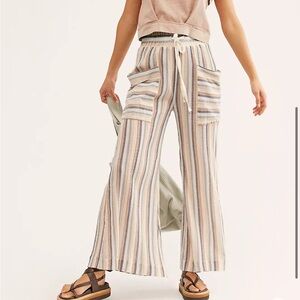 Free People Jones Beach Wide-Leg Pants
